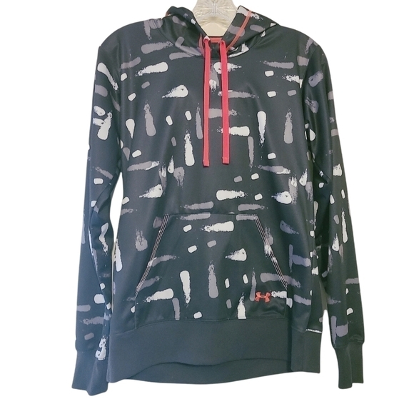 Under Armour | Women's Black & White Paint Splotch Hoodie (Small) - Picture 1 of 13